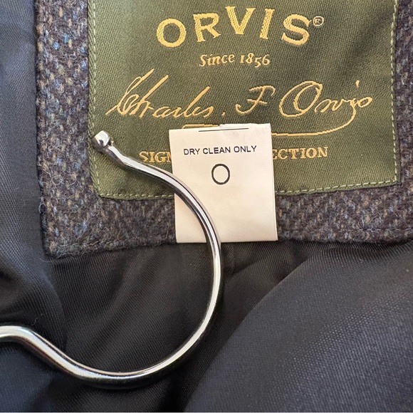 Orvis Charcoal Gray Herringbone Vest XXL - Picture 9 of 12